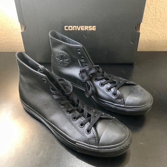 Converse Other - NEW (never been worn) Converse Black Leather Shoes